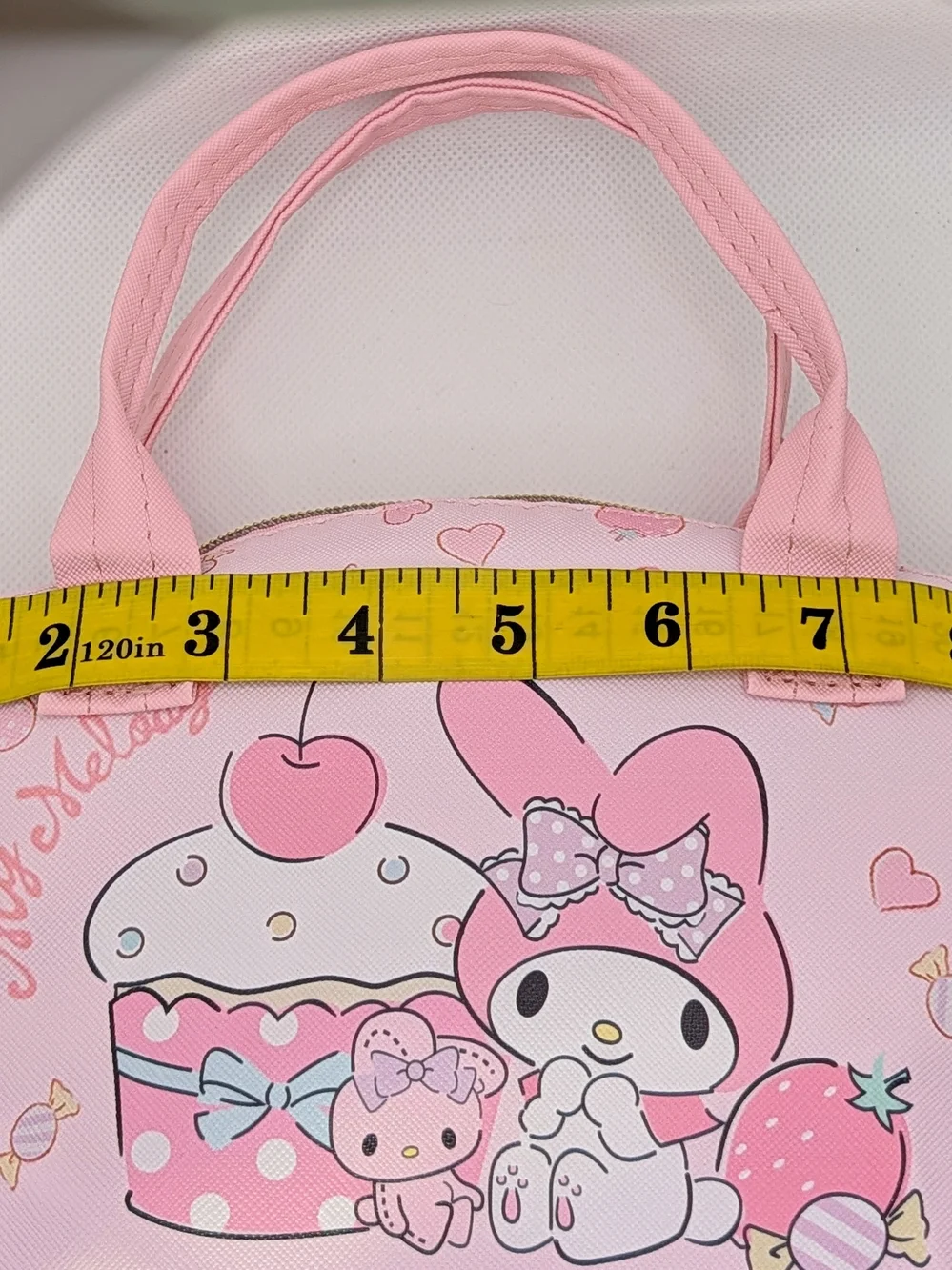 Sanrio My Melody Pink Crossbody Bag with Gold Tone Hardware